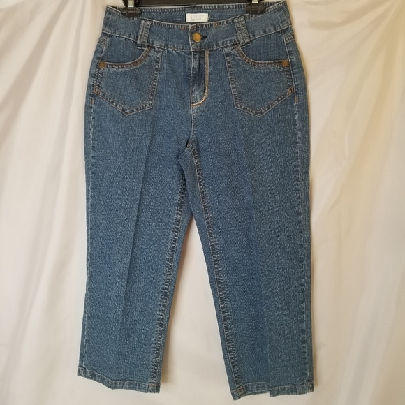 stretch jean capris